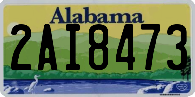 AL license plate 2AI8473