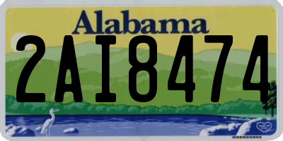 AL license plate 2AI8474