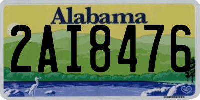 AL license plate 2AI8476