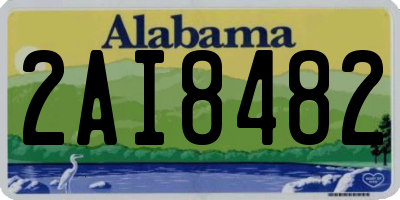 AL license plate 2AI8482