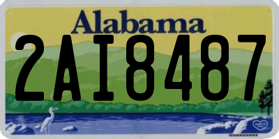 AL license plate 2AI8487