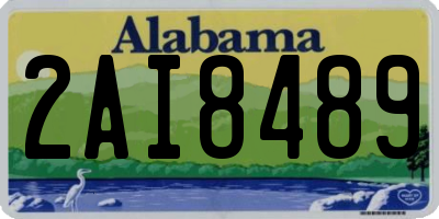 AL license plate 2AI8489