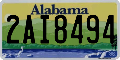 AL license plate 2AI8494