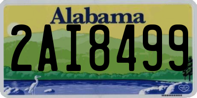 AL license plate 2AI8499