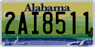 AL license plate 2AI8511
