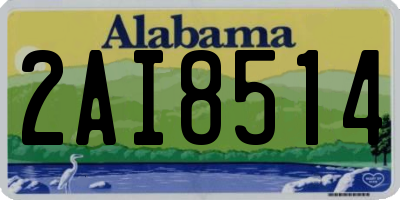AL license plate 2AI8514