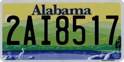 AL license plate 2AI8517
