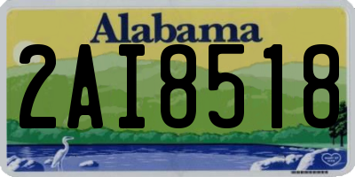 AL license plate 2AI8518
