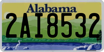 AL license plate 2AI8532