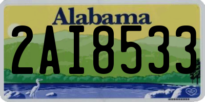 AL license plate 2AI8533
