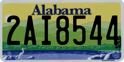 AL license plate 2AI8544