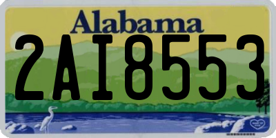 AL license plate 2AI8553