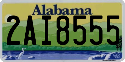 AL license plate 2AI8555