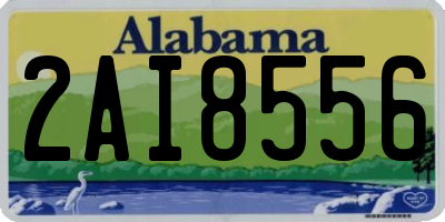 AL license plate 2AI8556