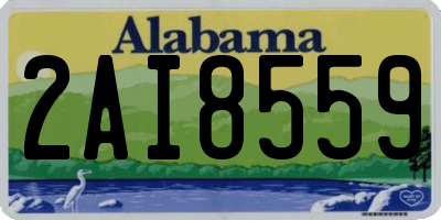 AL license plate 2AI8559