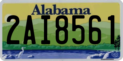 AL license plate 2AI8561