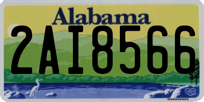 AL license plate 2AI8566