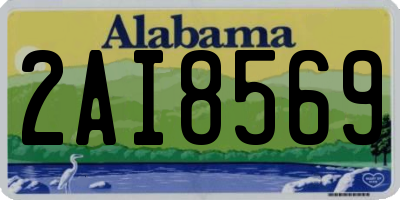 AL license plate 2AI8569