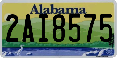 AL license plate 2AI8575