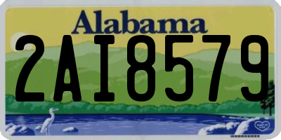 AL license plate 2AI8579