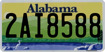 AL license plate 2AI8588