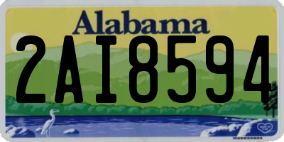 AL license plate 2AI8594