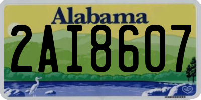 AL license plate 2AI8607