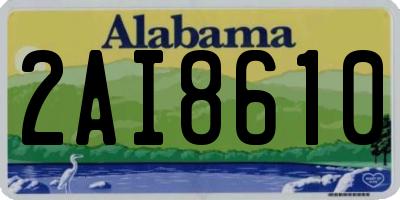 AL license plate 2AI8610