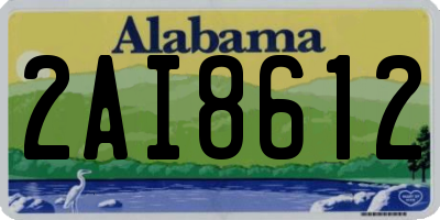 AL license plate 2AI8612