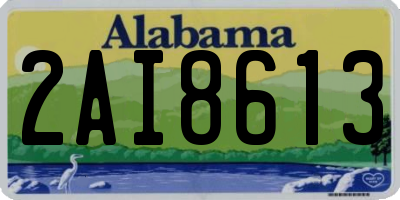 AL license plate 2AI8613