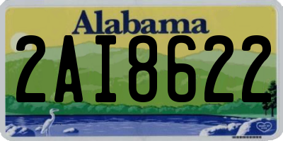 AL license plate 2AI8622