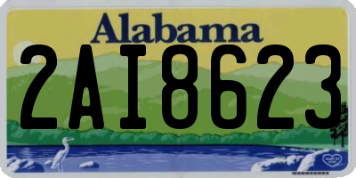 AL license plate 2AI8623