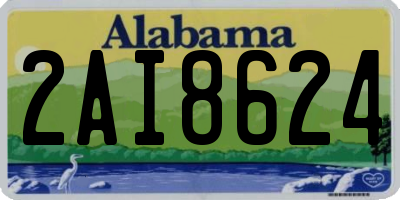 AL license plate 2AI8624