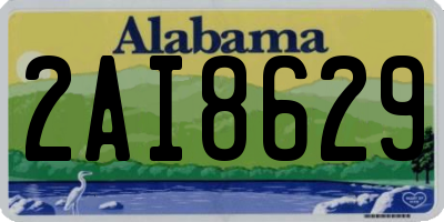 AL license plate 2AI8629