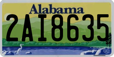 AL license plate 2AI8635
