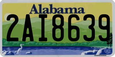 AL license plate 2AI8639