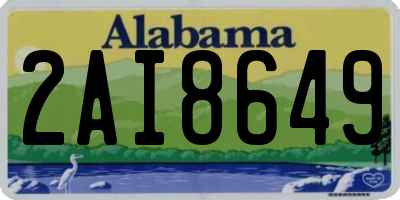 AL license plate 2AI8649