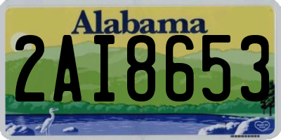 AL license plate 2AI8653