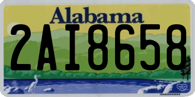 AL license plate 2AI8658