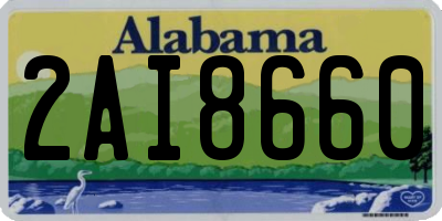 AL license plate 2AI8660