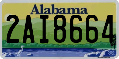 AL license plate 2AI8664