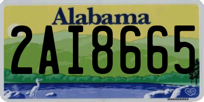 AL license plate 2AI8665