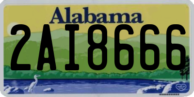 AL license plate 2AI8666