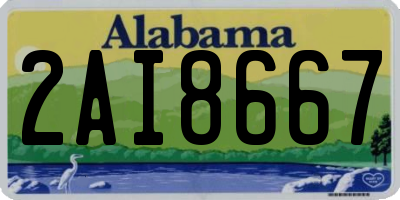 AL license plate 2AI8667