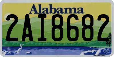 AL license plate 2AI8682