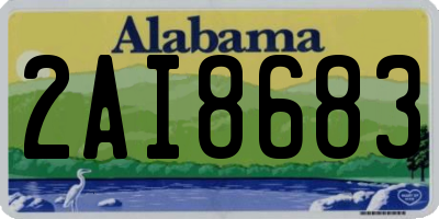 AL license plate 2AI8683