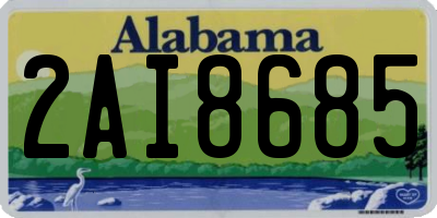 AL license plate 2AI8685