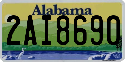AL license plate 2AI8690