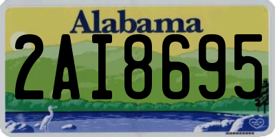 AL license plate 2AI8695