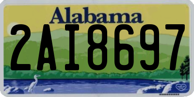 AL license plate 2AI8697